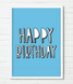 Постер "Happy Birthday!" блакитний 2 розміри (021030) 021030 фото 1