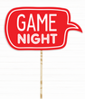 Табличка для фотосессии "GAME NIGHT" (02698) 02698 фото