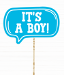 Табличка для фотосессии на baby shower "It's a Boy" (03164)