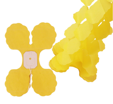 Об'ємна паперова гірлянда Yellow (3 метри) 079009 фото