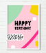 Разноцветный постер "Happy Birthday" 2 размера (02099) 02099 фото 2