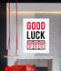 Постер для вечеринки в стиле казино "Good Luck" 2 размера (CA4021) CA4021 фото 2