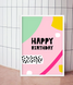 Різнокольоровий постер "Happy Birthday" 2 розміри (02099) 02099 фото 1