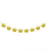 Бумажная гирлянда с золотыми коронами (06108)
