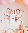 Большая гирлянда для девичника "Bride to be" розовое золото (H-441)