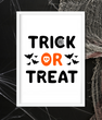 Постер на Хэллоуин "TRICK OR TREAT" 2 размера (T1)