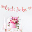 Гирлянда для девичника "Bride to be" розовое золото (H-523)