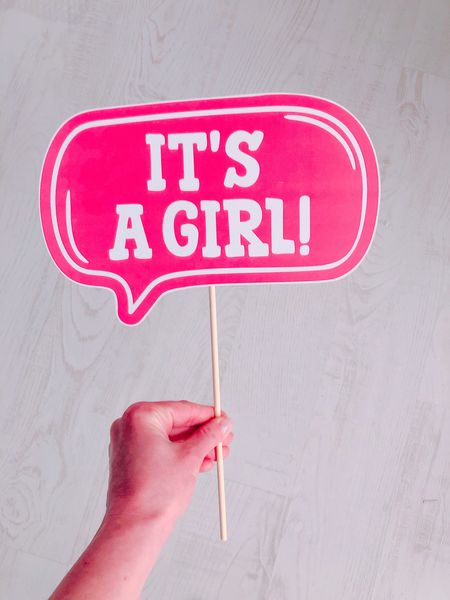 Табличка для фотосессии "It's a Girl" (03165) 03165 фото