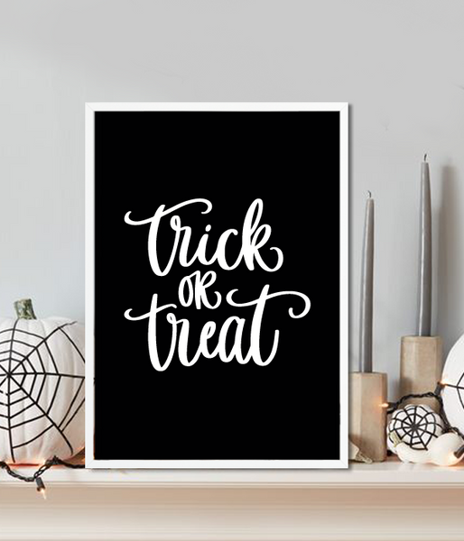 Постер на Хэллоуин "Trick or treat" 2 размера (H3021) H3021 (А3) фото
