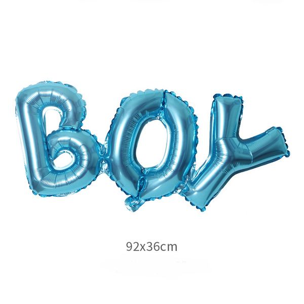Большие воздушные шары с надписями BOY и GIRL 2 шт (B422023) B422023 фото