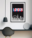 Постер для британской вечеринки "LONDON" 2 размера (L-212) L-212 фото 2