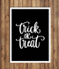 Постер на Хэллоуин "Trick or treat" 2 размера (H3021) H3021 (А3) фото 2