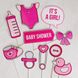 Набор фотобутафории для baby shower "Girl" 10 шт (02359) 02359 фото 3