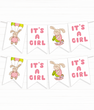 Гирлянда на Baby Shower "It's a Girl" 8 флажков (03093)