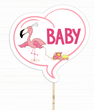 Табличка для фотосесії з фламінго "Baby" (029081)
