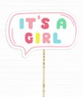 Табличка для фотосессии "It's a Girl" (028600)