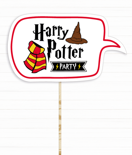 Фотобутафория-табличка для праздника в стиле Гарри Поттер "Harry Potter Party" (02214) 02214 фото