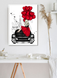 Постер "Lady in red" 2 розміри без рамки (04271) 04271 фото 3