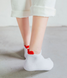 Шкарпетки із сердечками для дівчини "Red hearts" (0170) 0170 фото 1