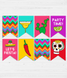Паперова гірлянда для мексиканської вечірки "Party Time" 8 прапорців (05014) 05014 (1) фото 4
