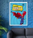 Постер для праздника супергероев "Superhero Party" (2 размера) S44 (A3) фото 1