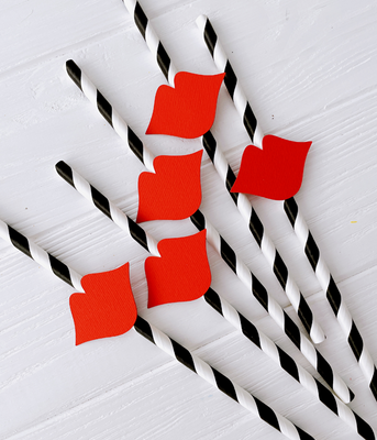 Бумажные трубочки с губками (10 шт.) straws-201 фото