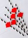 Бумажные трубочки с губками (10 шт.) straws-201 фото 3