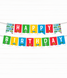 Гирлянда из флажков с машинками для дня рождения мальчика "Happy Birthday!" (03391) 03391 фото 1