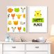 Набір із двох постерів для дитячої кімнати з тваринами "HAPPY PLACE" 2 розміри (01796) 01796 фото 2