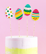 Набір топперів на Великдень Великодні яйця 4 шт (04108)