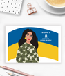 Патриотическая поздравительная открытка на 8 марта "Супер-жінка" 10х15 см (04127)