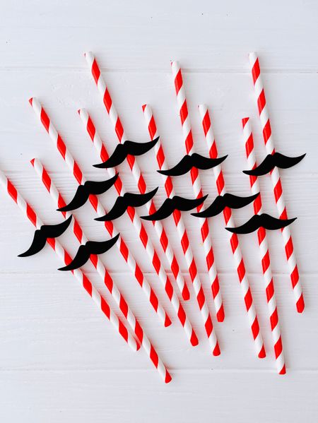 Паперові трубочки з вусами (10 шт.) straws-202 фото