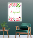 Постер з акварельними квітами З 8 березня 2 розміри (01210) 01210 (A3) фото 3