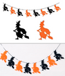 Фигурная гирлянда с ведьмами на Хэллоуин 8 шт (H40214)