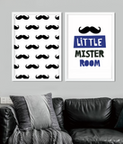 Набір із двох постерів для дитячої кімнати "LITTLE MISTER ROOM" 2 розміри (01799) 01799 фото