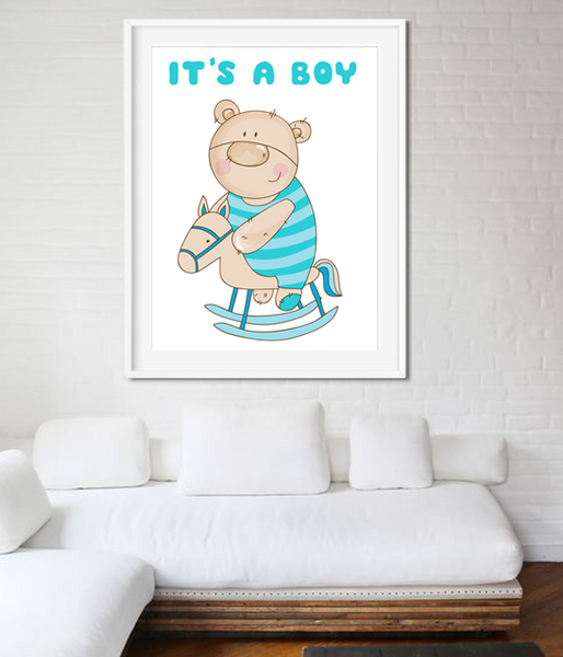 Постер для baby shower It's a boy 2 размера (02779) 02779 (A3) фото