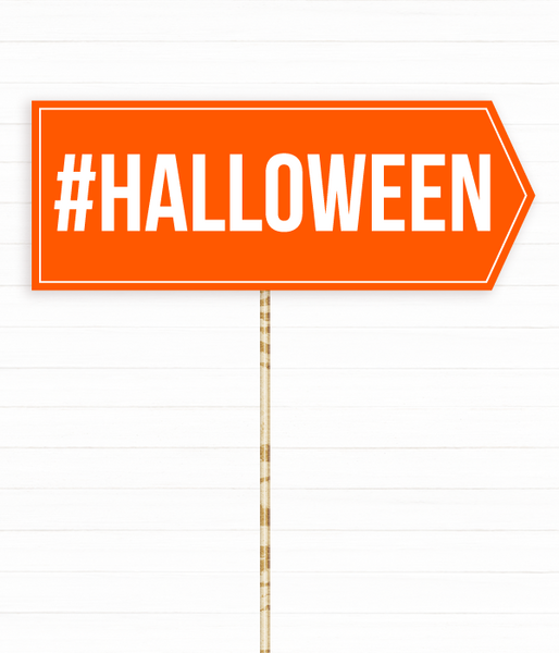 Табличка для фотосесії на Хелловін "#HALLOWEEN" (H-71) H-71 фото