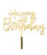 Топпер для торта "Happy birthday" золотой (T-200) T-200 фото 1