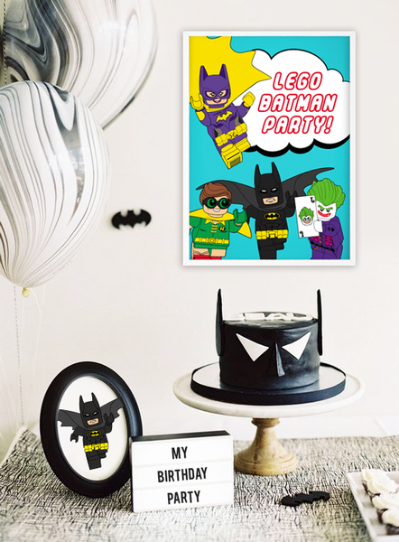 Постер для праздника "Лего Бэтмен" 2 размера (L902) L902 фото