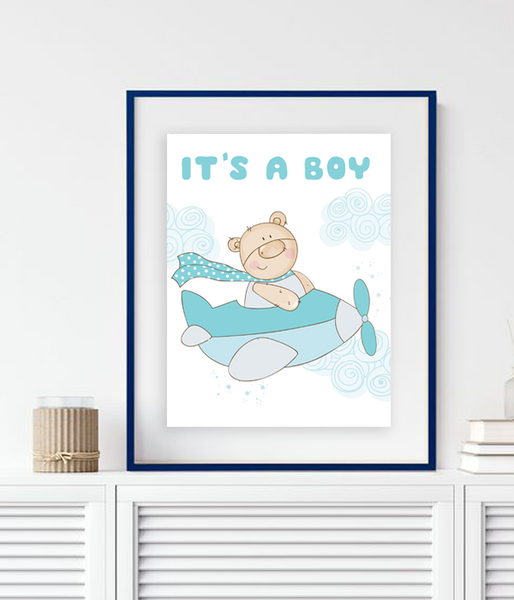 Декор-постер для бейбі шауер "It's a boy" 2 розміри (027791) 027791 (A3) фото