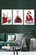 Новогодний декор - набор постеров для интерьера А3 без рамок 3 шт (04220) 04220 фото 1