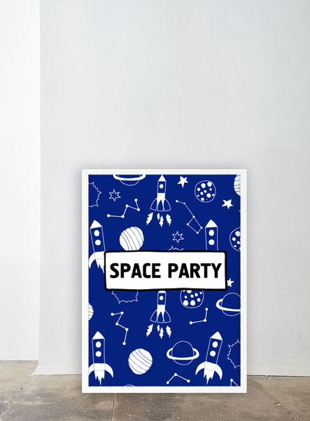 Постер для праздника "SPACE PARTY" (2 размера) SPACE-3 (A3) фото