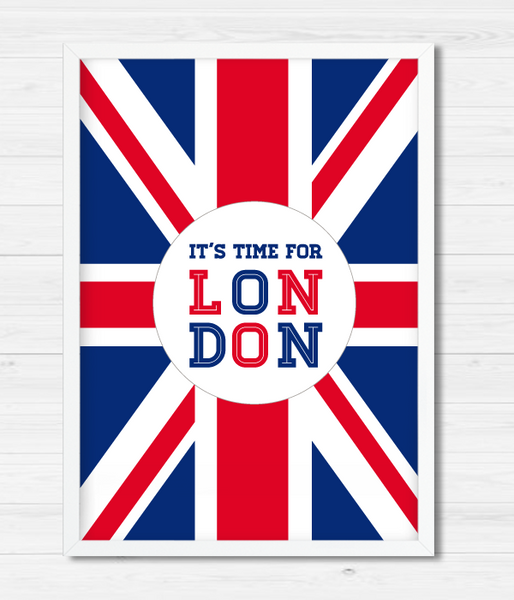 Постер "It's time for LONDON" 2 размера (02688) 02688 (A3) фото