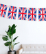 Паперова гірлянда для вечірки у стилі Лондон 12 прапорів (04094) 04094 фото 1
