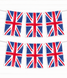 Паперова гірлянда для вечірки у стилі Лондон 12 прапорів (04094) 04094 фото 2