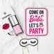 Фотобутафория-табличка для фотосессии "Come on Barbie let's go party" (В03015) B03015 фото 2