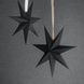 Картонная 3D звезда черная 1 шт. (45 см.) H073 фото 3