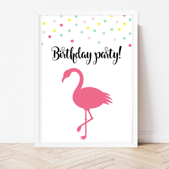Набір декору для вечірки "Flamingo confetti" (02804) 02804 фото
