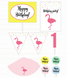 Набор декора для вечеринки "Flamingo confetti" (02804) 02804 фото 1