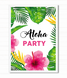 Постер для гавайской вечеринки "Aloha Party" 2 размера (03445) 03445 фото 4